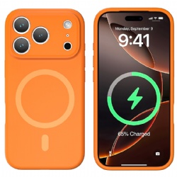 Liquid silicone case with magnetic for Iphone 17Pro