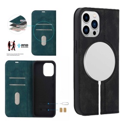 Leather Flip Case for iPhone
